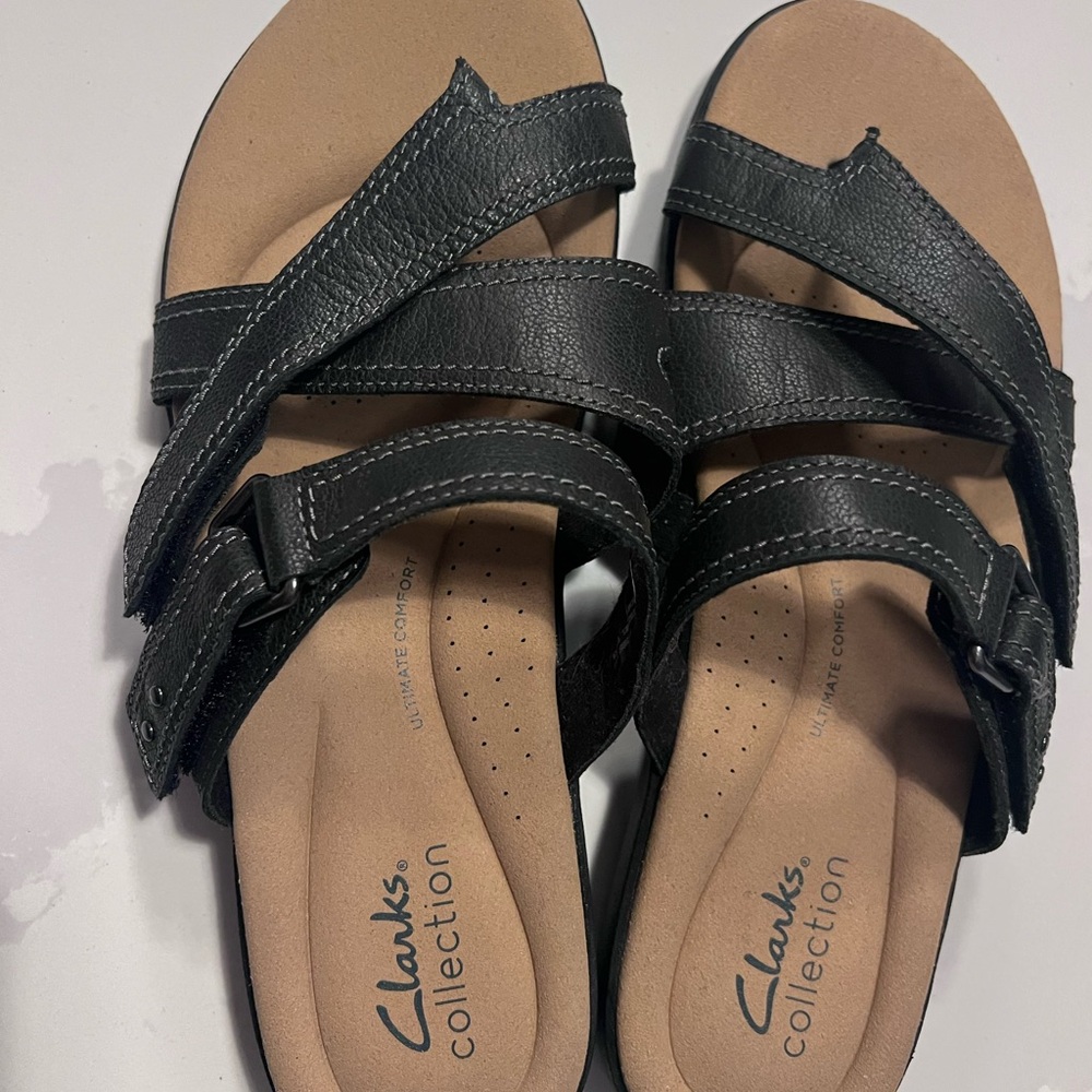 Clarks Elizabelle Bay Sandals - Leather Size 8 - Picture 3 of 6
